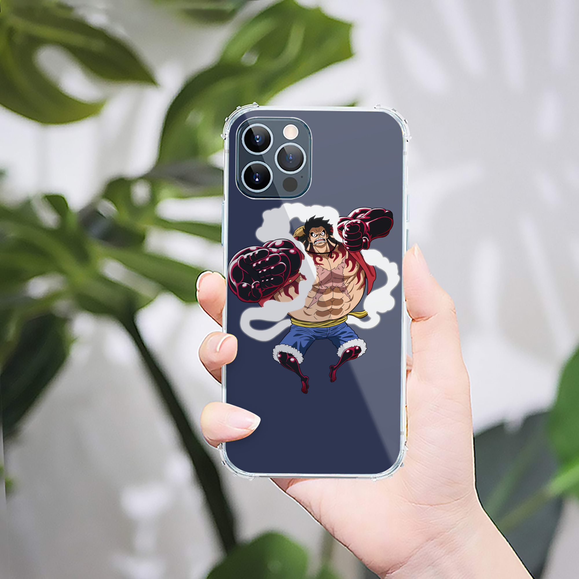 （画像用） ワンピース モンキー・D・ルフィ ONE PIECE Monkey D. Luffy 【iPhone 12シリーズ対応】透明スマホケース（クリアソフトケース）